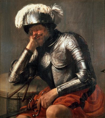 Schlafender Mars von Hendrick ter Brugghen